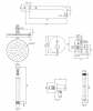 OMNIRES Zestaw System prysznicowy podtynkowy chrom SYSY22XCR